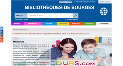 Desktop Screenshot of mediatheque-bourges.fr